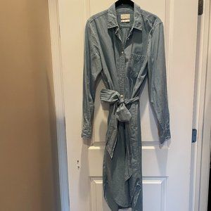 J.Crew Chambray Shirt Dress 10T Tall - *with pockets!*